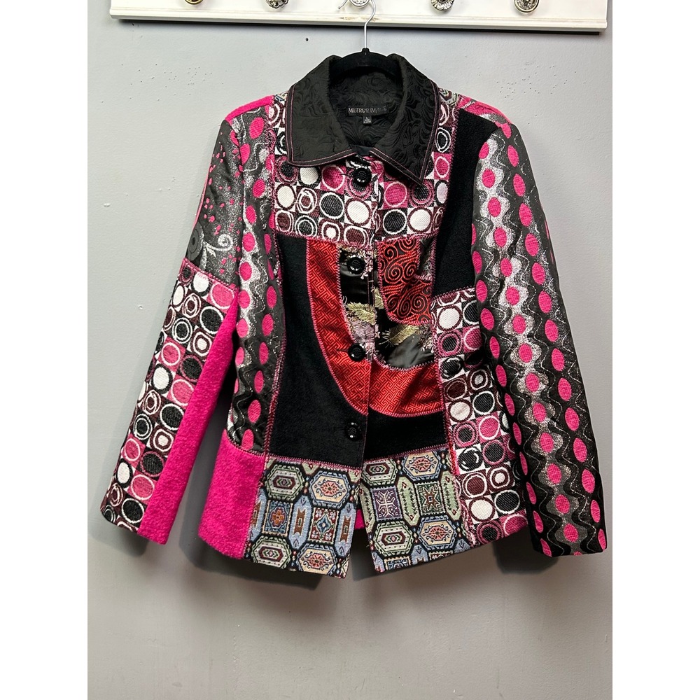 Mistror Image Patchwork Jacket - Wool Blend, Colo… - image 1